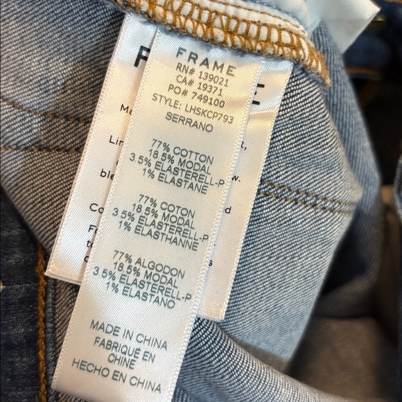 FRAME | denim blue jeans le high skinny 27 - Picture 6 of 6